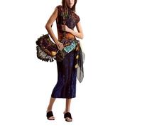 Desigual Women's Psicho Animal Dress, Material Finishes, XL
