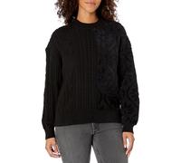 Desigual Women's Pullover_shasa Polo Sweater, Black, Small