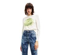 Desigual Women's Pullover Sweater, White, S