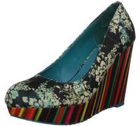 Desigual Women's Sandy Textile Blue Platforms 30Ps410507238 5 UK, 38 EU