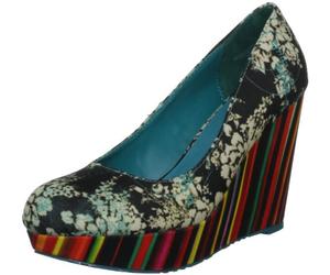 Desigual Women's Sandy Textile Blue Platforms 30Ps410507238 5 UK, 38 EU