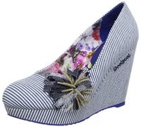 Desigual Women's Sandy Textile Light Grey Platforms 31Ps411511641 7 UK, 41 EU