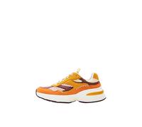 Desigual for woman. 24SSKP08 Orange patch leather trainers -Height wedge 6,5cm (39), 5 to 8 cm, Laces, Casual
