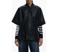 Desigual Womens Short Sleeve Relaxed Fit Jacket - Black - One Size