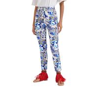 Desigual Stella Jean women's high-waisted trousers, patterned XS