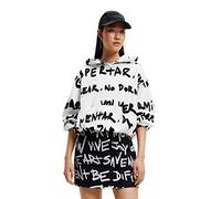 Desigual Women's Sweat_Kora 1001 Raw Sweater, White, M