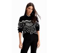 Desigual Women's Sweater_Creta, Black, M