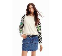 Desigual Women's Sweater_rin, White, XL