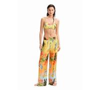 Desigual Women's Swim_Pant Tropical Pa Bikini Bottoms, Orange, XX-Large