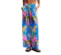 Desigual Women's Swim_Pant Tropical Part Bikini Bottoms, Blue, XX-Large