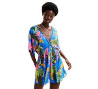 Desigual Women's Swim_top Tropical Party Bikini, Blue, S