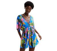 Desigual Women's Swim_top Tropical Party Bikini, Blue, XL