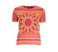 Desigual Women's T-Shirt, Orange, XL