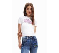 Desigual Women's Ts_Barcelona 1000 T-Shirt, White, X-Small