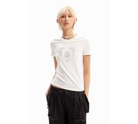 Desigual Women's Ts_d Cor Blouse, White, XL