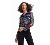 Desigual Women's Ts_Lettering 5010 T-Shirt, Blue, S
