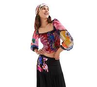 Desigual Women's TS_LILA T-Shirt, Black, L