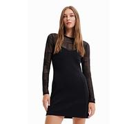 Desigual Women's Vest_Night 2000 Black Casual Dress, X-Small