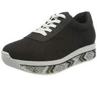 Desigual Women's Wedge Sneakers Woman, Black, 4.5 UK
