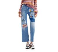 Desigual Women's Woman Denim Long Trouser Jeans, Blue, 18