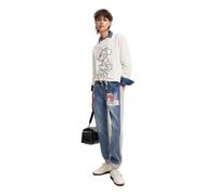 Desigual Women's Woman Denim Long Trouser Jeans, Blue, XL