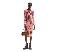 Desigual Women's Woman Flat Knit Dress Long Sleeve Red