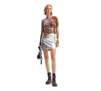 Desigual Women's Woman Flat Knit Thin Gauge Pullover Sweater