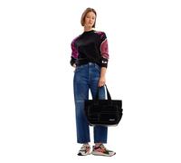 Desigual Women's Woman Flat Knit Thin Gauge Pullover Sweater