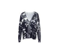 Desigual Women's Woman Flat Knit Thin Gauge Pullover Sweater, Black, L