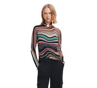 Desigual Women's Woman Flat Knit Thin Gauge Pullover Sweater, Material finishes, L