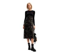 Desigual Women's Woman Knit Dress Long Sleeve, Black, L