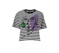 Desigual Women's Woman Knit T-Shirt Short Sleeve, Black, XL