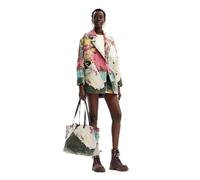 Desigual Women's Woman Woven Overcoat, Material finishes, S
