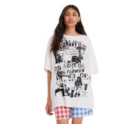 Desigual x Johnson Hardy Printed White T-Shirt Plus Size M