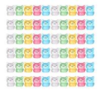 Desikixudy 60 Pcs Glow in the Dark Mini Resin Cat Figurines