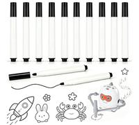 Desing Wish Pack of 10 9.2 cm Black Replacement Pens Compatible with Drawing Robot Smooth Ink Drawing Accessories for Painting Robots (Robot Machines Not Included)