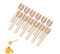 DESIOLE Wooden Honey Mixing Stirrer 20Pcs Mini Honey Dipper Sticks Honey Spoon(3inch)