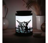 Desire Aroma Colour Changing Lamp Highland Cow Wax Melt Oil Burner Night Light