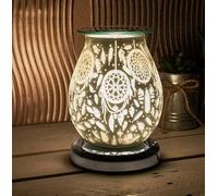 Desire Aroma Lamp, 3D Angel Wings Glass Wax and Oil Burner with Touch Control, LED Colour-Changing (Dream Catcher)