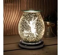 Desire Aroma Lamp, 3D Angel Wings Glass Wax and Oil Burner with Touch Control, LED Colour-Changing (Fairy)
