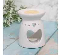 Desire Aroma Wax Melt Oil Burner Warmer White Heart