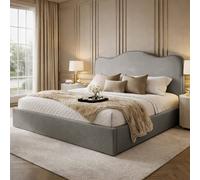 Desire Deco Plush Velvet Angelito Ottoman Storage Bed Frame in Grey | Size: Single Desire Deco Grey Single