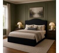 Desire Deco Plush Velvet Brooklyn Ottoman Storage Bed Frame in Black | Size: Single Desire Deco Black Single