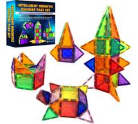 Desire Deluxe Magnetic Blocks Building Tiles Montessori Toys Preschool Construction Set Magnets For Kids Learning Toddler Toys For Boys Girls 37