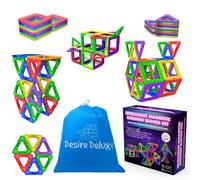 Desire Deluxe Magnetic Blocks Building Tiles Montessori Toys Preschool Construction Set Magnets For Kids Learning Toddler Toys For Boys Girls 30