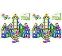 Desire Deluxe Magnetic Building Blocks Gift 94PC Kids Magnetics Construction Block Games for Boys and Girls Creativity Educational Children's Toys for Age 3 4 5 6 7 Year Old (Pack of 2)