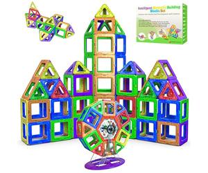 Desire Deluxe Magnetic Building Blocks Gift 94PC Kids Magnetics Construction Block Games for Boys and Girls Creativity Educational Children's Toys for Age 3 4 5 6 7 Year Old