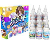 Desire Deluxe Tie Dye Kit Toy Set Of Paint Colours Ink For Dyeing Fabric, Clothes Creative Art Craft Boys Girls Kits Games Activity (9 Colours)