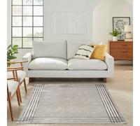 Desire Dsr01 Grey Silver Bordered Rug By Nourison - 119Cm X 180Cm (3.9 Ft. X 5.9 Ft.)