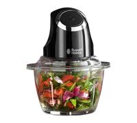 Desire Electric Fruit & Vegetable Mini Chopper, 1L glass bowl with 500ml food capacity & storage lid, Dishwasher safe parts, Stainless Steel